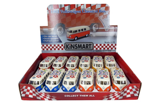 1962 Volkswagen Classical Bus w/ printing (Ivory Top) (1:32)